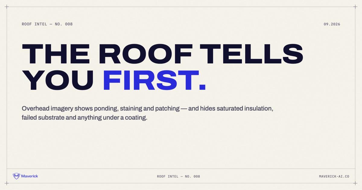 The roof tells you first