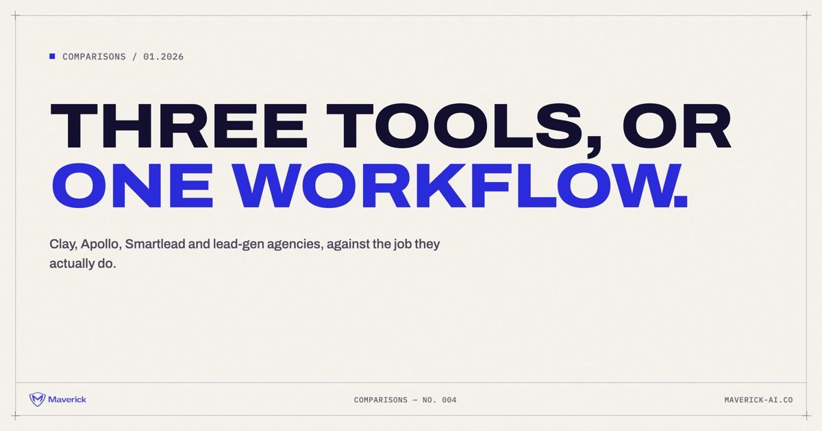Three tools, or one workflow